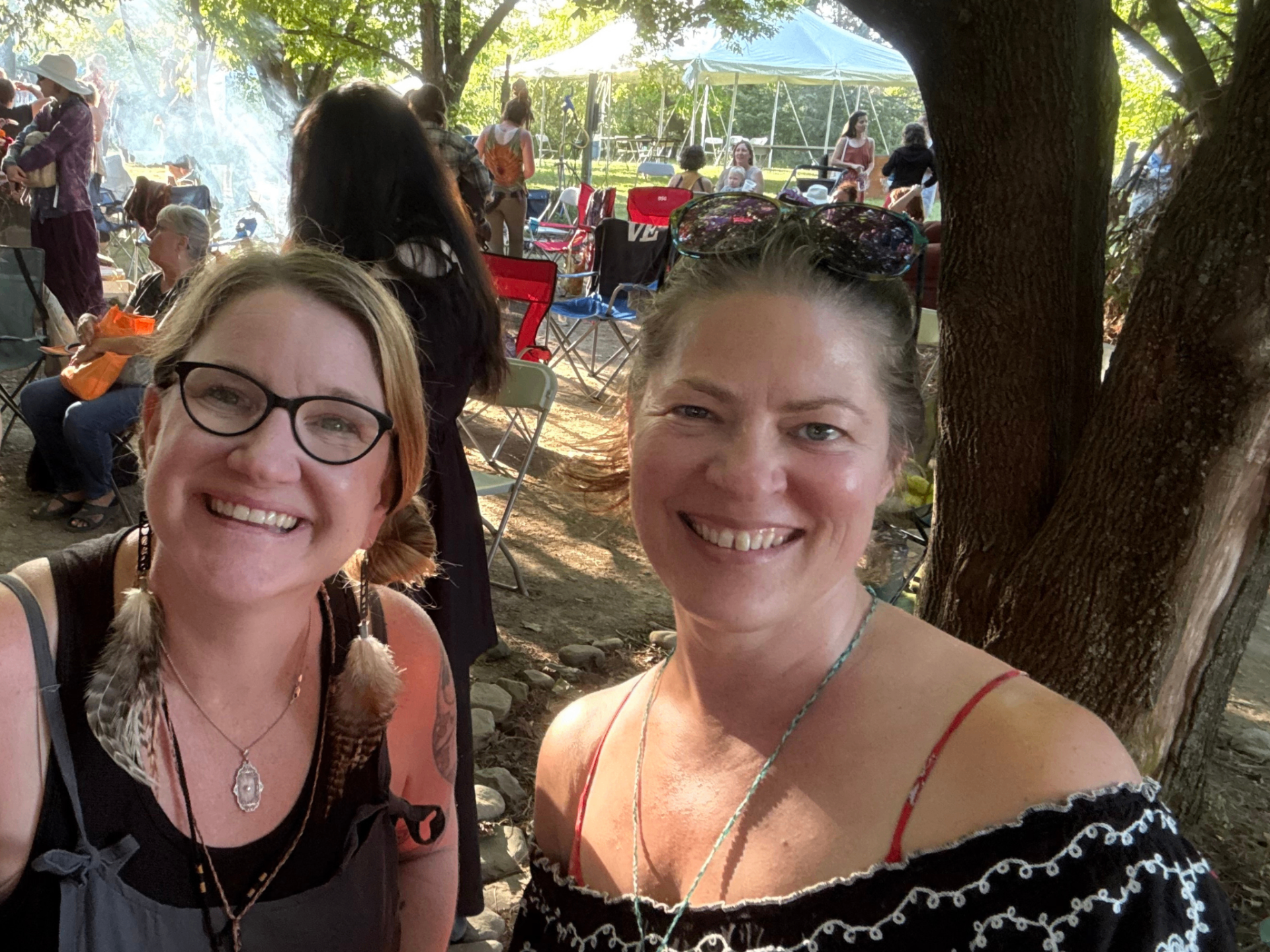 Stephanie and Tera, founders of Nesting Heart Studio